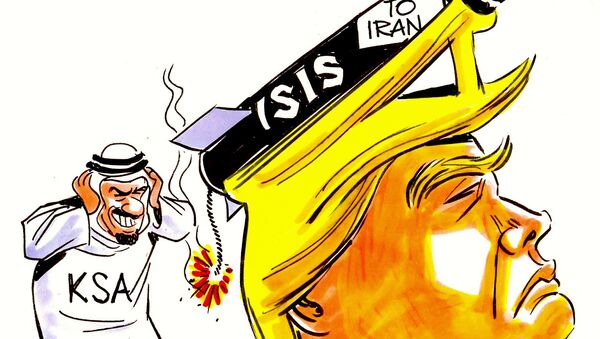 Trump, no traço do chargista Latuff - Sputnik Brasil