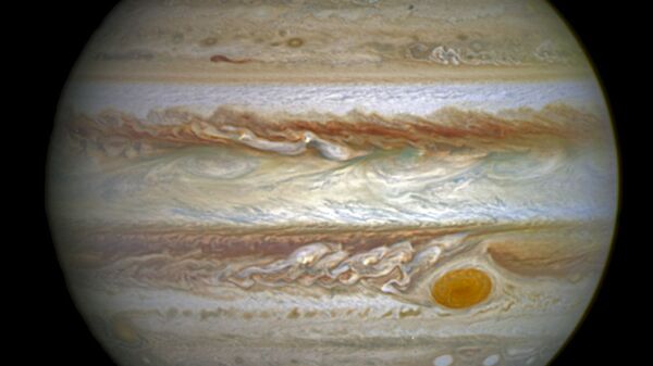 Auroras em Júpiter (imagem de arquivo) - Sputnik Brasil