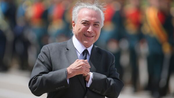 Brazilian President Michel Temer arrives in Moscow - Sputnik Brasil