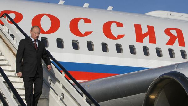 Vladimir Putin arrives on Air Force One plane - Sputnik Brasil