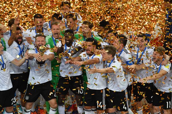 Equipe alemã depois de vencer jogo final da Copa das Confederações 2017 - Sputnik Brasil