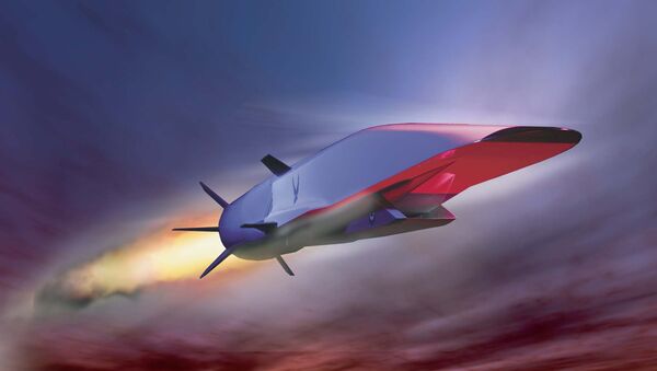Avião hipersônico norte-americano X-51A (ilustração conceptual) - Sputnik Brasil