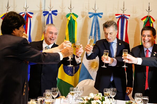 Almoço de trabalho dos senhores Presidentes dos Estados membros do Mercosul, Estados associados, México e convidados especiais - Sputnik Brasil