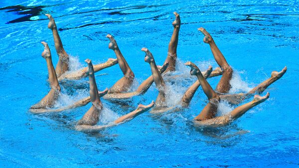 Nadadoras russas participam do Campeonato Mundial de esportes aquáticos em Budapeste - Sputnik Brasil