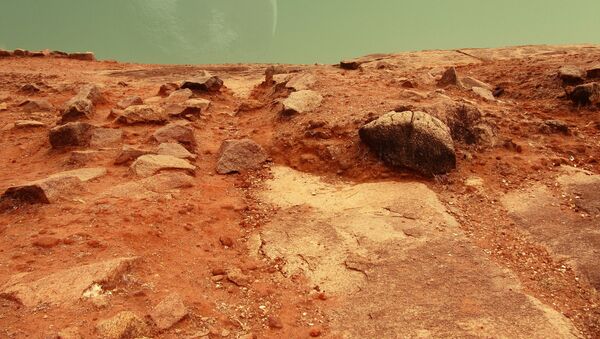 A superfície de Marte (ilustração) - Sputnik Brasil