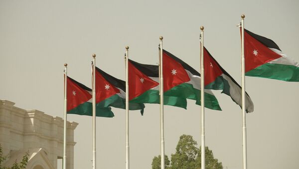 Bandeira da Jordânia (foto de arquivo) - Sputnik Brasil