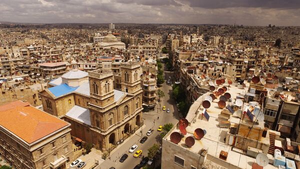 Vista pela cidade de Aleppo (foto de arquivo) - Sputnik Brasil
