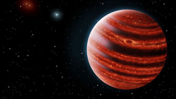 Ilustração artística do exoplaneta 51 Eri b, parecido com Júpiter - Sputnik Brasil