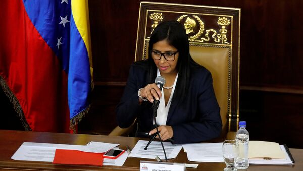 Vice-presidente da Venezuela, Delcy Rodríguez em Caracas (foto de arquivo) - Sputnik Brasil