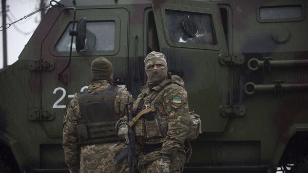 Украинские солдаты в Авдеевке - Sputnik Brasil