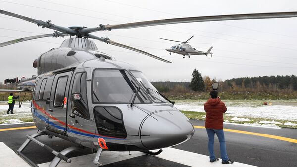 A apresentação do helicóptero multifuncional Ansat produzido na fábrica de Kazan (foto de arquivo) - Sputnik Brasil