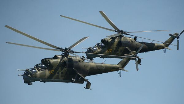 Helicópteros Mi-24 (imagem referencial) - Sputnik Brasil