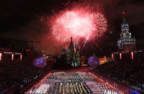 Cerimônia de abertura do festival da música militar Spasskaya Bashnya - Sputnik Brasil