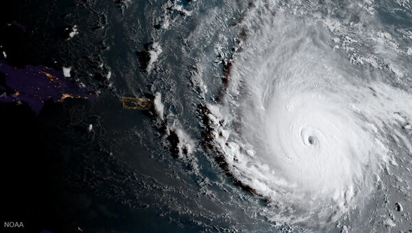 Imagem da vista do furacão Irma do espaço - Sputnik Brasil