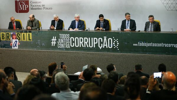 Lançamento da campanha Todos juntos contra a corrupção, no Conselho Nacional do Ministério Público - Sputnik Brasil