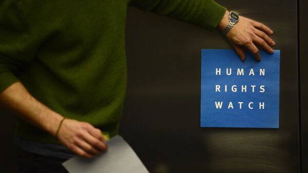 Logotipo da Human Rights Watch - Sputnik Brasil