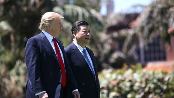 O presidente dos EUA, Donald Trump, e o presidente da China,  Xi Jinping (foto de arquivo) - Sputnik Brasil