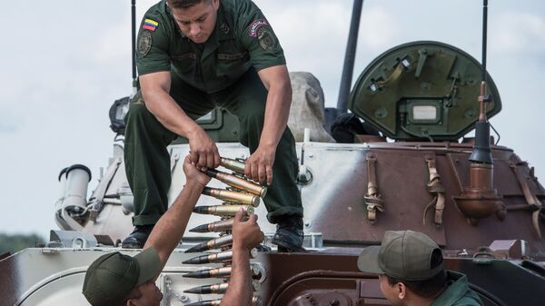 Soldados do exército da Venezuela - Sputnik Brasil