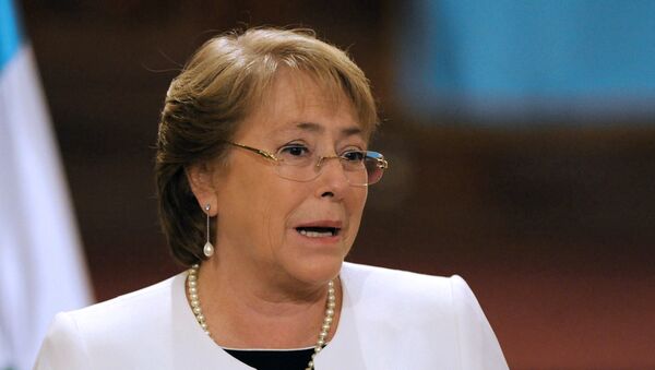 Chilean President Michelle Bachelet - Sputnik Brasil