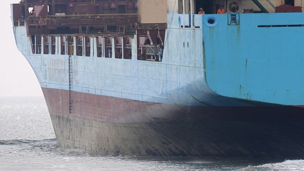 Um cargueiro da Maersk. - Sputnik Brasil