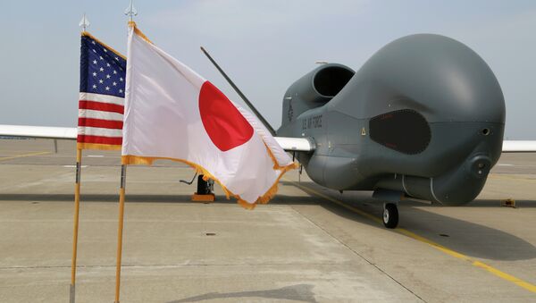 Drone Global Hawk no Japão. - Sputnik Brasil