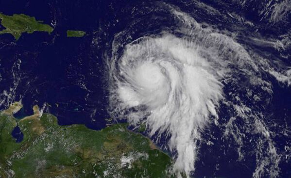 Imagem de satélite do furacão Maria - Sputnik Brasil
