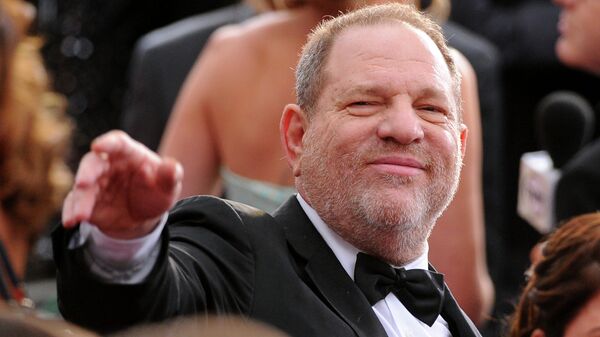 Produtor de Hollywood Harvey Weinstein na cerimônia do Oscar. 22 de fevereiro de 2015. - Sputnik Brasil