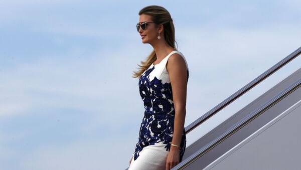 Ivanka Trump chega à base aérea em Maryland, 30 de agosto de 2017 - Sputnik Brasil
