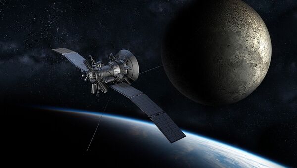Um satélite na órbita terrestre - Sputnik Brasil