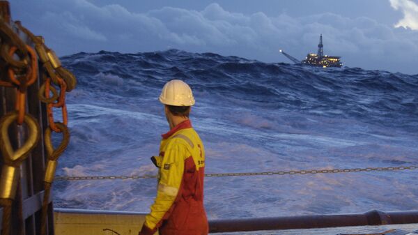 Exploração do petróleo no mar da Noruega (foto de arquivo) - Sputnik Brasil