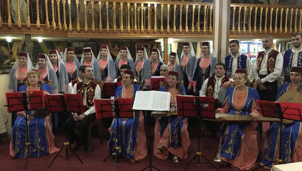 Grupo folclórico de música tradicional, Ani, no povoado armênio de Chaltyr, na Rússia - Sputnik Brasil