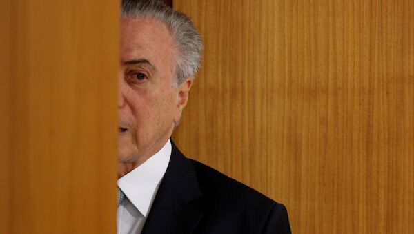 Michel Temer no Palácio do Planalto - Sputnik Brasil