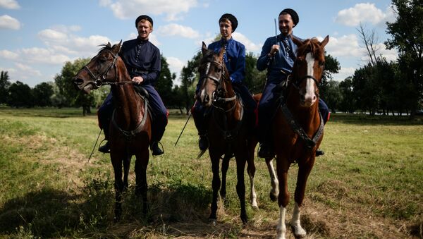 Os cossacos da região de Don, na stanitsa Starocherkasskaya - Sputnik Brasil