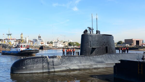 Submarino argentino ARA San Juan (foto de arquivo) - Sputnik Brasil