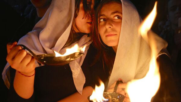 Mulheres yazidis, foto de arquivo - Sputnik Brasil