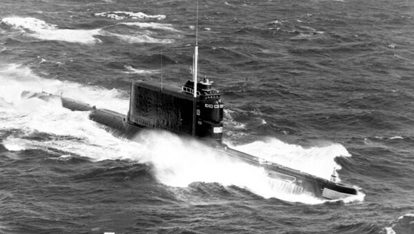 Um submarino da classe 629, da mesma classe que o K-129 - Sputnik Brasil