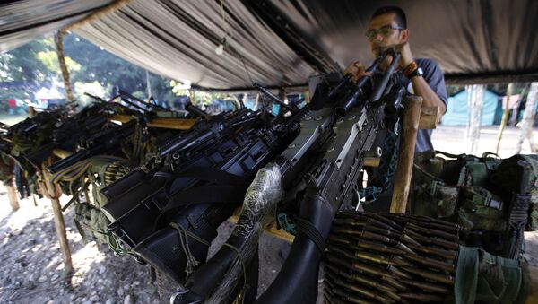 Armamento das FARC, foto de fevereiro de 2017 - Sputnik Brasil